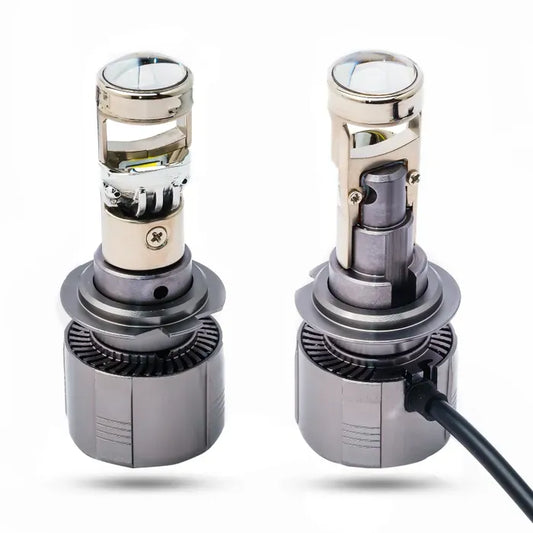A80 Upgraded LED Headlight, Super Bright Light, Mini Lens 70W 6000k 15000lm LED Lens, 2pcs