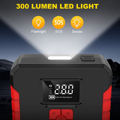 Emergency starter power car inflatable pump dual-use intelligent all-in-one high-capacity hitchhiker