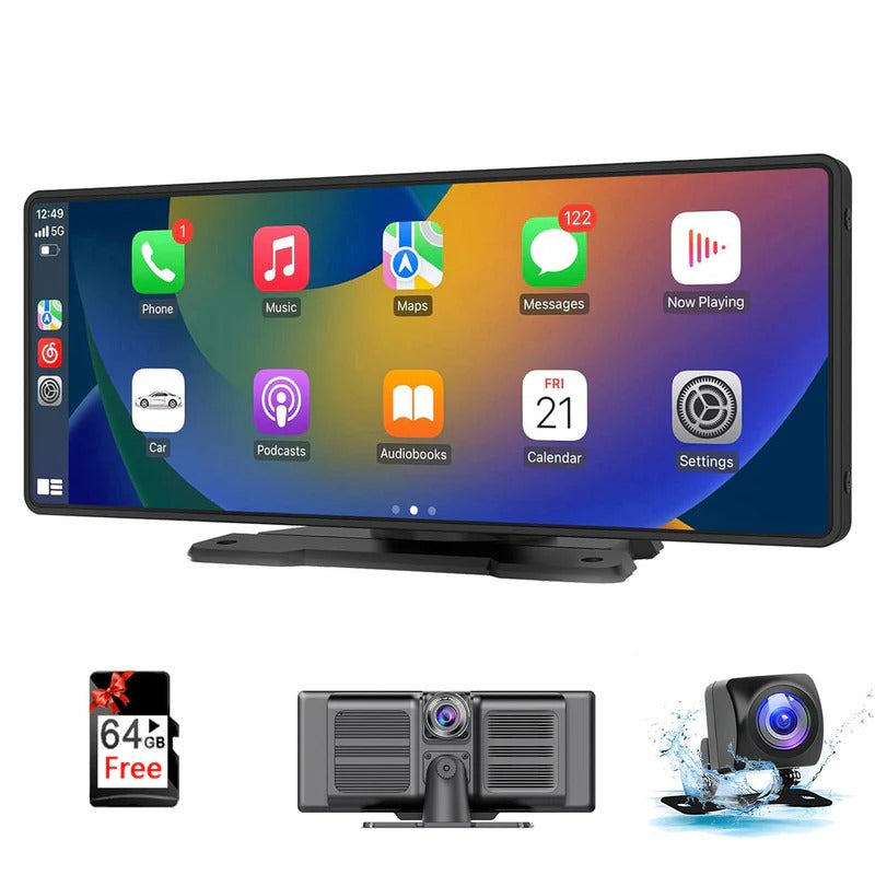 Explosion 10.26 inch portable car PND portable carplay screen wireless carplay smart screen