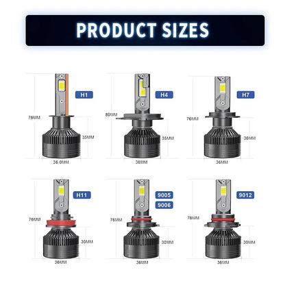H85, LED Car Headlight, 150W, 6500K, 48000LM, Three Copper Tubes for Heat Dissipation, 2PCS