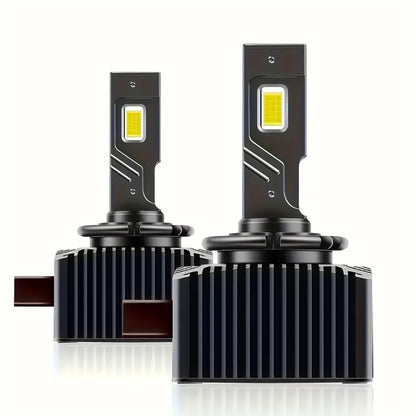 Newest LED Headlight Bulbs Luxlight Xenon lamps LED Headlights D1S D2S D4S D5S D8S D1R D2R D3R Turbo LED 35000LM Two-sided 3570 Chip 6000K Plug&Play,2pcs