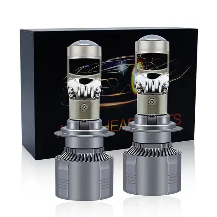 A80 Upgraded LED Headlight, Super Bright Light, Mini Lens 70W 6000k 15000lm LED Lens, 2pcs