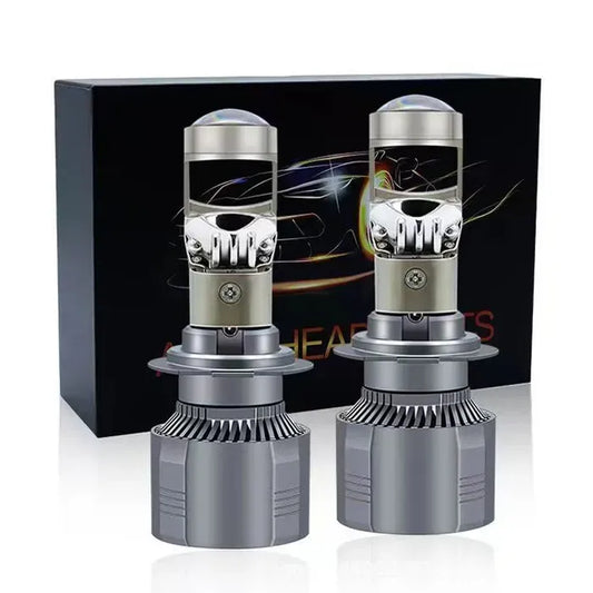 A80 Upgraded LED Headlight, Super Bright Light, Mini Lens 70W 6000k 15000lm LED Lens, 2pcs